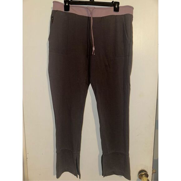 ATHLETA Hermosa Pant Women's Size L Large In Shale Pink Slit Ankle Excellent! - Picture 1 of 7